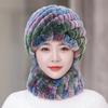 Fur Hat Preparation Mesh Hat Warm Fashion Women's Hat Scarf Set Warm Hat Pineapple Hat