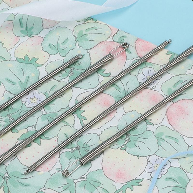 10 шт. Металлический пружинный нитевдеватель для шнурка, Инструмент для быстрой продевки нити, Помощник для продевания нити, Нитковдеватель для эластичного шнура пояса