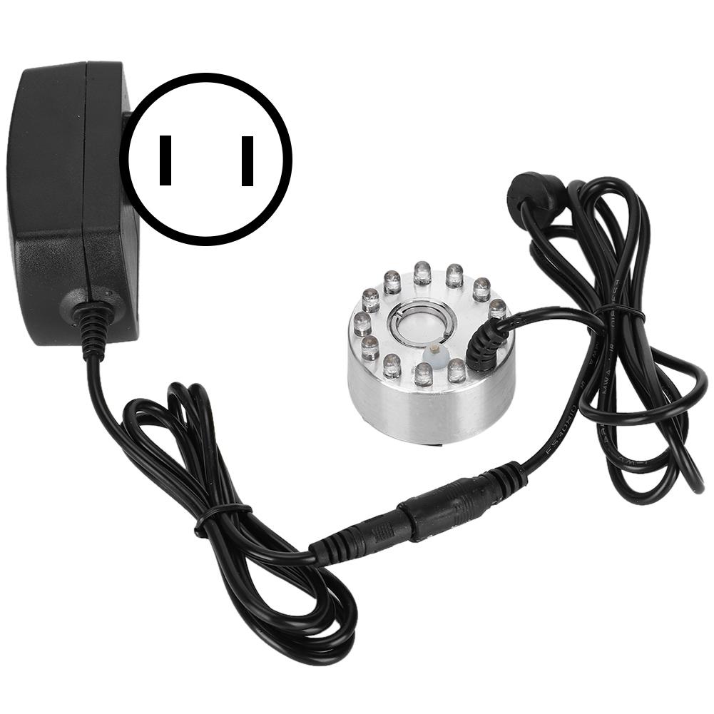 Мини-фонтан с декоративным туманом, распылитель с 12 лампами, украшение ландшафта, вилка США 110 В