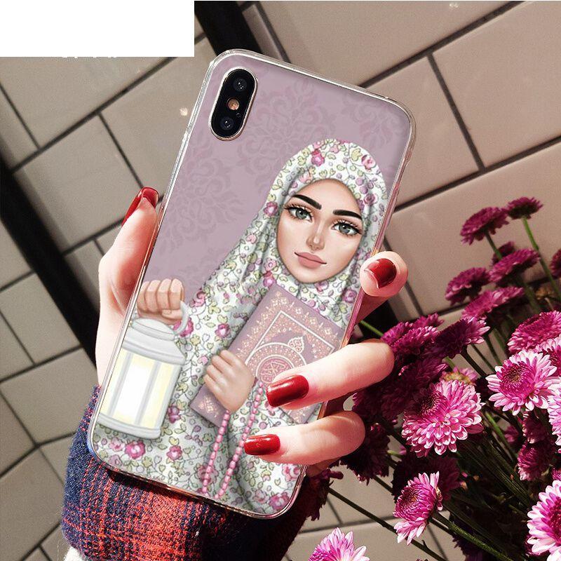 Мусульманский исламский арабский хиджаб, лицо, гриль, глаза, Коран, чехол для телефона для iPhone 11 12 13 pro max X XS MAX 6 6s 7 7plus 8 8Plus 5 5S SE XR