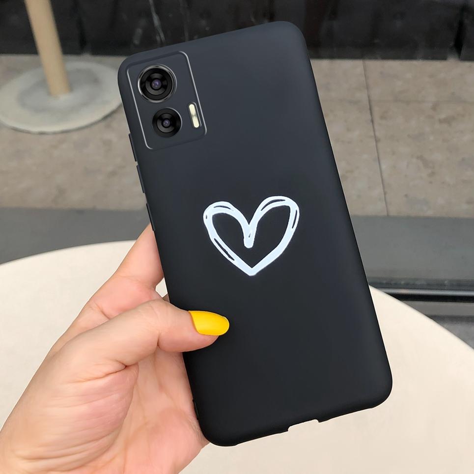 For Moto Edge 30 Neo 30 Lite Bumper Shell Flower Couple Love Heart Printing Phone Case For Motorola Edge30 Neo 30Neo Soft Capas