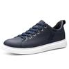 Genuine Leather Mens Vulcanize Shoes Skateboarding Shoes Stylish Lightweight Sports Sneakers Youth Teenage Male Outdoor Footwear