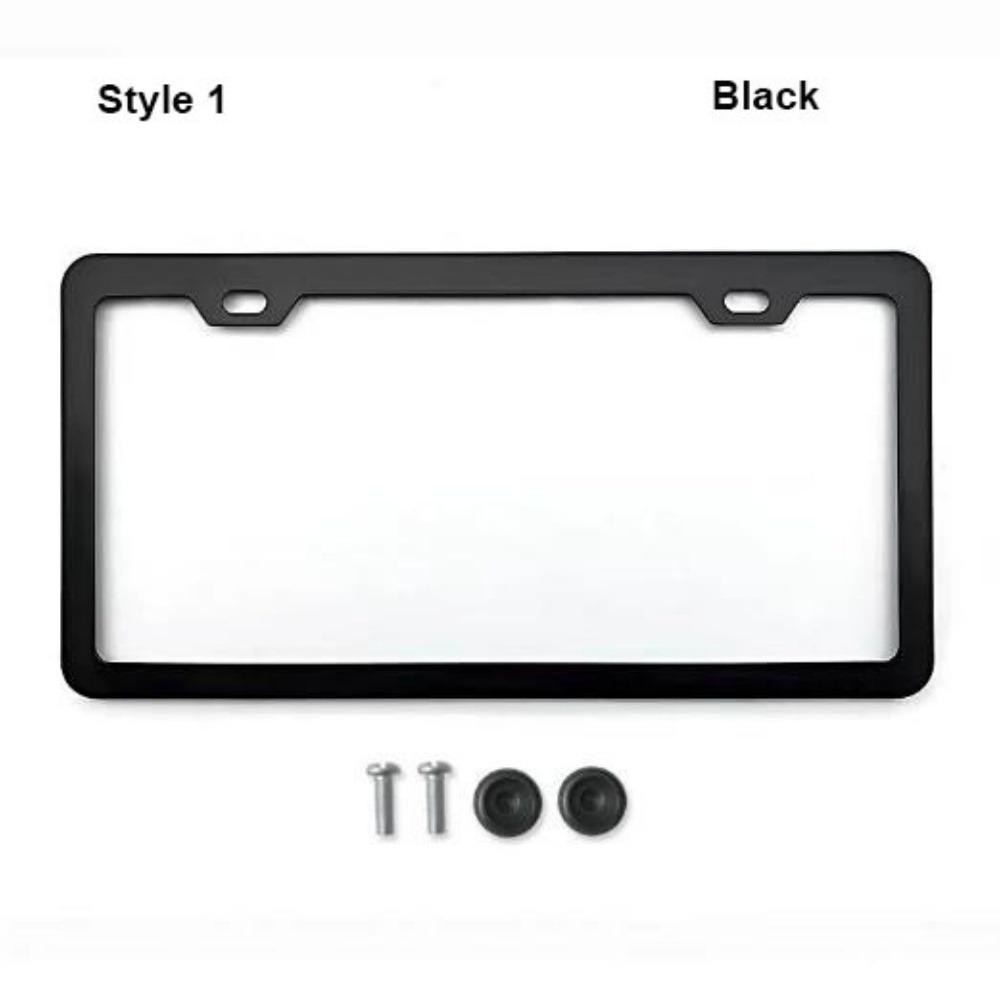 Stainless Steel Protecting License Plates 2 Hole License Plate Frame License Plate Cover