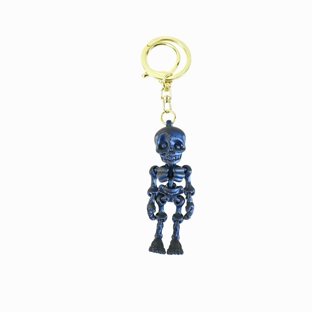 Articulated Joints Articulated Skeleton Key Ring 3D Printing Skull Bag Pendant Car Keys