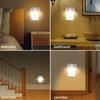 EU US Plug LED Night Light PIR Motion Sensor Lamp Nightlights For Bedroom  Hallway Stairs WC Bedside Night Lamp 3 Colors