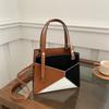 New Spring and Summer Trend Handbag Personalized Contrasting Color Splicing Large-capacity Fashion Shoulder Messenger Bag Women