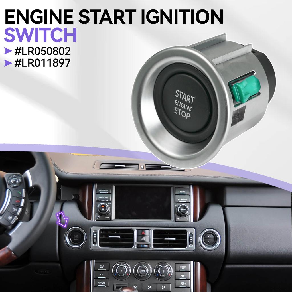 Car Engine Key Start Stop Button Ignition Switch For Land Rover Range Rover L322 2010-13 Keyless Start Switch LR050802 LR011897