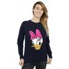 Disney Womens/Ladies Daisy Duck Head Painted Sweatshirt