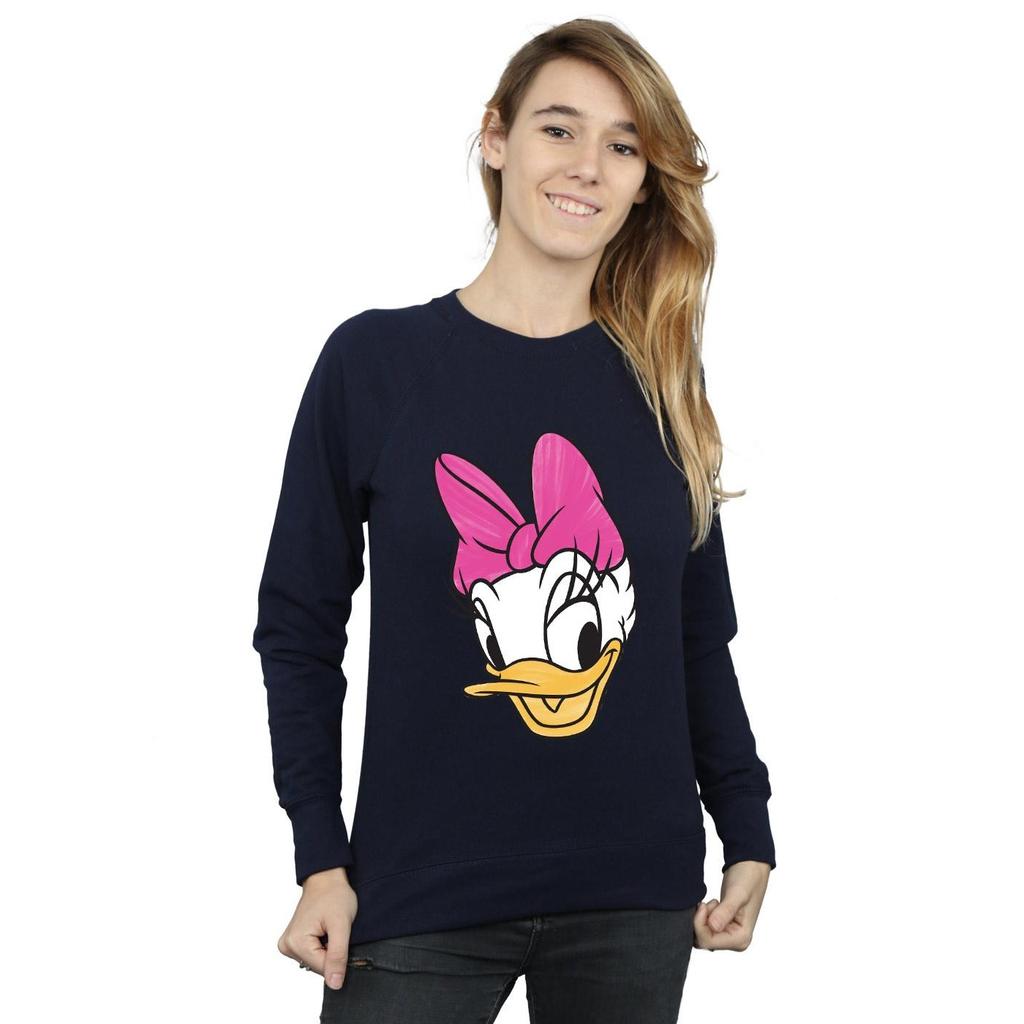 Disney Womens/Ladies Daisy Duck Head Painted Sweatshirt