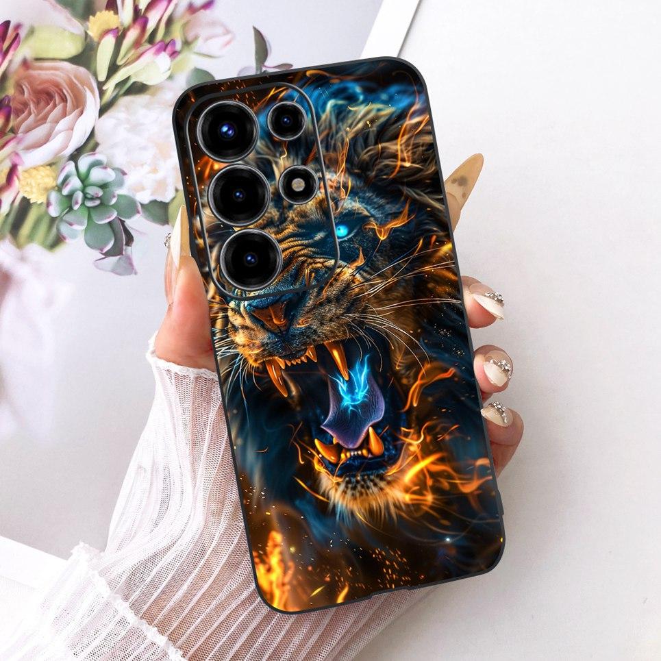 Для Itel S26 Ultra Super 26 Ultra Чехол для телефона Милый Кот Дракон Мультяшный Дизайн Задняя Крышка Черный Мягкий Силиконовый Корпус S688LN