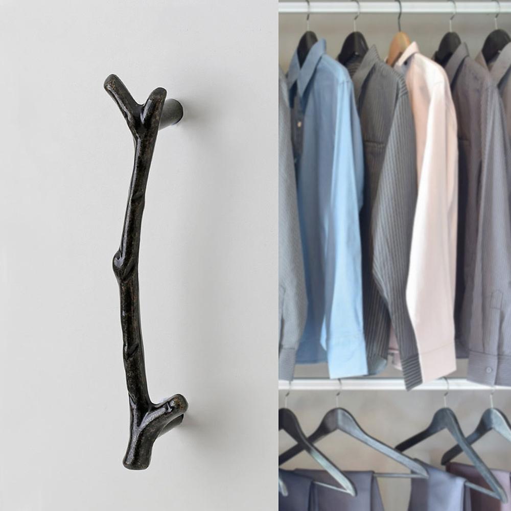 Fashion Twig Furniture Cabinet Pulls Wardrobe Door Handle Drawer Knobs