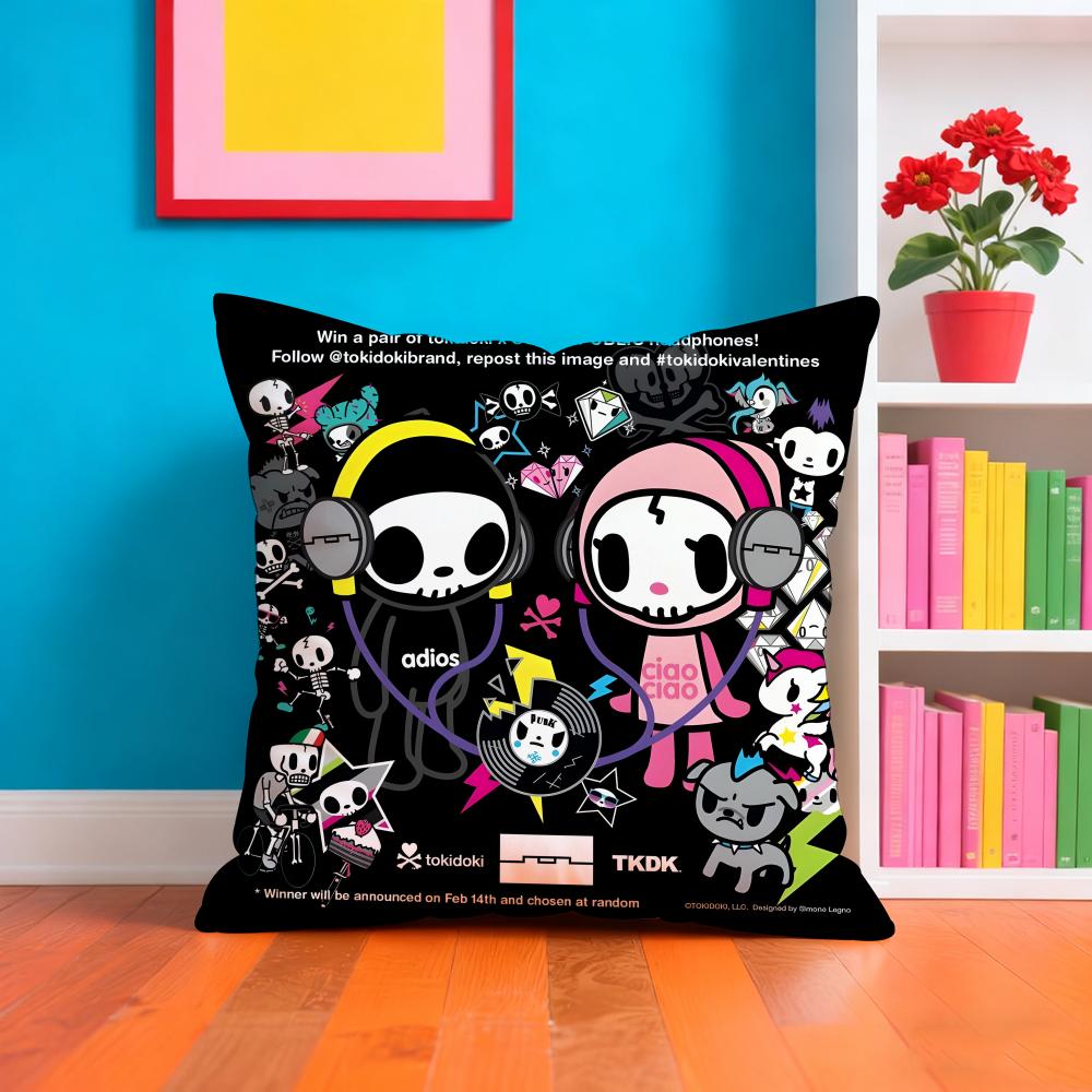 T-tokidoki Аниме Наволочка Наволочка Плюшевая Ткань Мягкая Двусторонняя Печать Домашний Диван Высококачественная Подушка