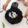 Lazy Drawstring Cosmetic Bag Women Travel Magic Pouch Makeup Storage Bag Portable Travel Organizers Folding Storage Bags