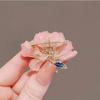 Элегантные броши с цирконами и шипами в форме пиона для женщин и девочек, нежные розовые, синие цветочные броши, булавки, вечерние ювелирные изделия, подарки