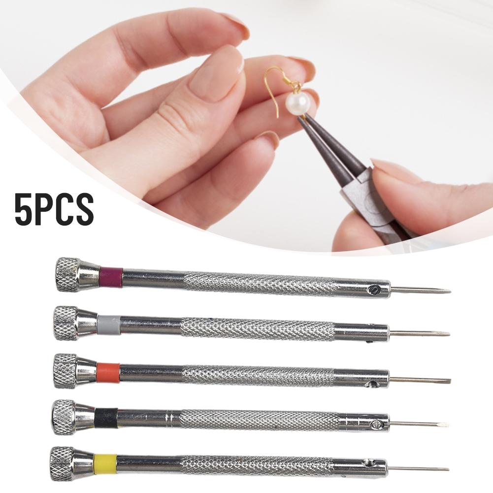 Screwdriver Repair Tool Set Steel Material Watchmaker 5Pcs