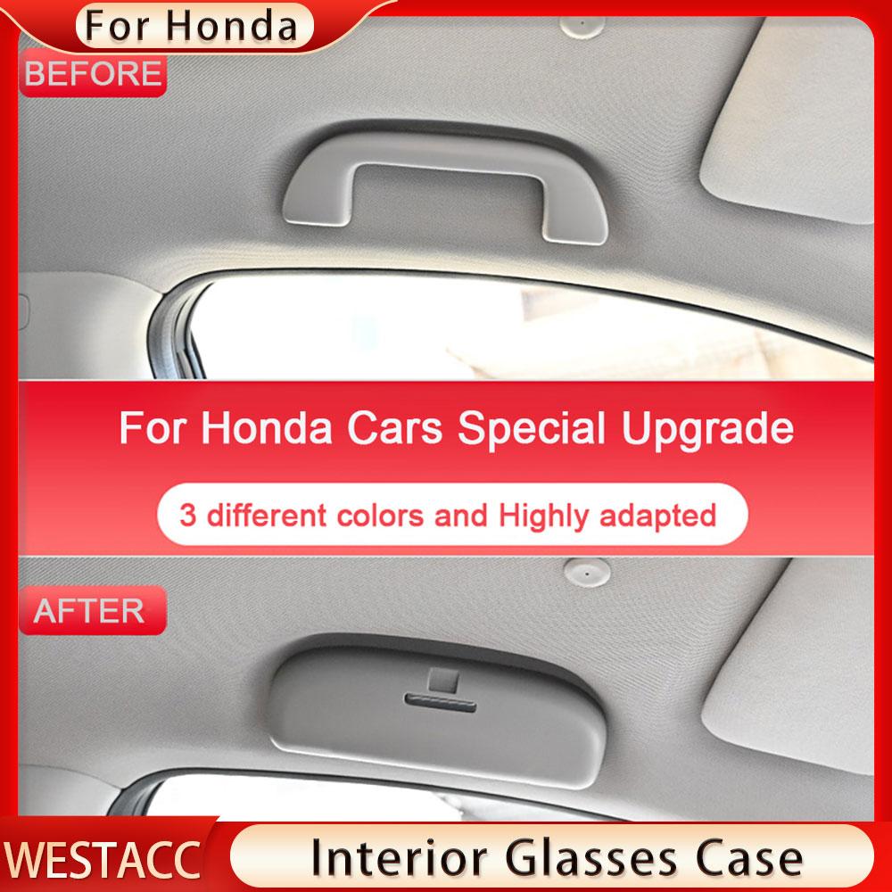 Автомобильный держатель для солнцезащитных очков, чехол для очков для Honda CRV Vezel HRV HR-V FIT JADE City Civic Accord Odyssey, держатель для очков