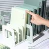 Dividers Detachable Bookends Non-slip Vertical Book Holder Portable File Storage Bookshelf  Bedroom
