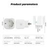 Tuya Wifi Rf433 Eu Smart Socket Plug Outlet 16a Adapter Power Monitor Wireless Remote Control App For Google Home Alexa