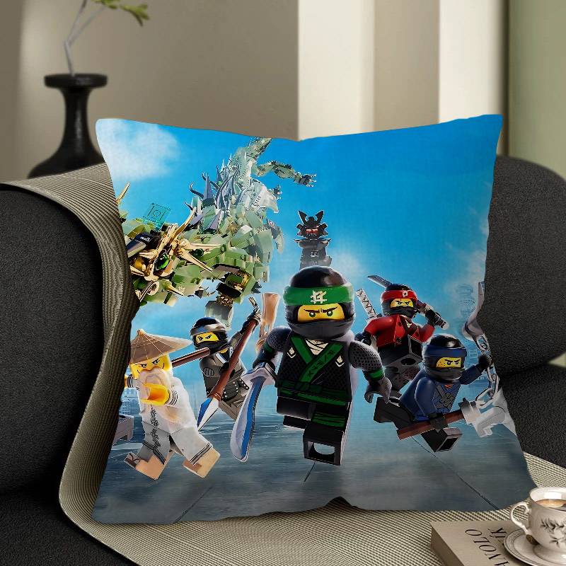 Cartoon N-Ninjago Personalized Pillow Dust Cover Bedroom Kids Party Decoration Pillowcase Birthday Children Gift