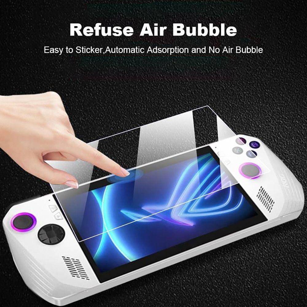 3pcs Handheld Console Screen Protector HD Tempered Glass for Asus ROG Ally Anti Fingerprint