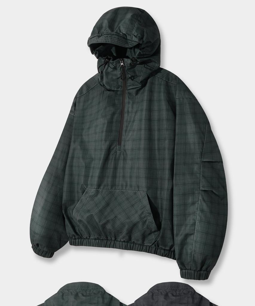 Анорак с капюшоном Dimitri Black Essential Check_2 цвета