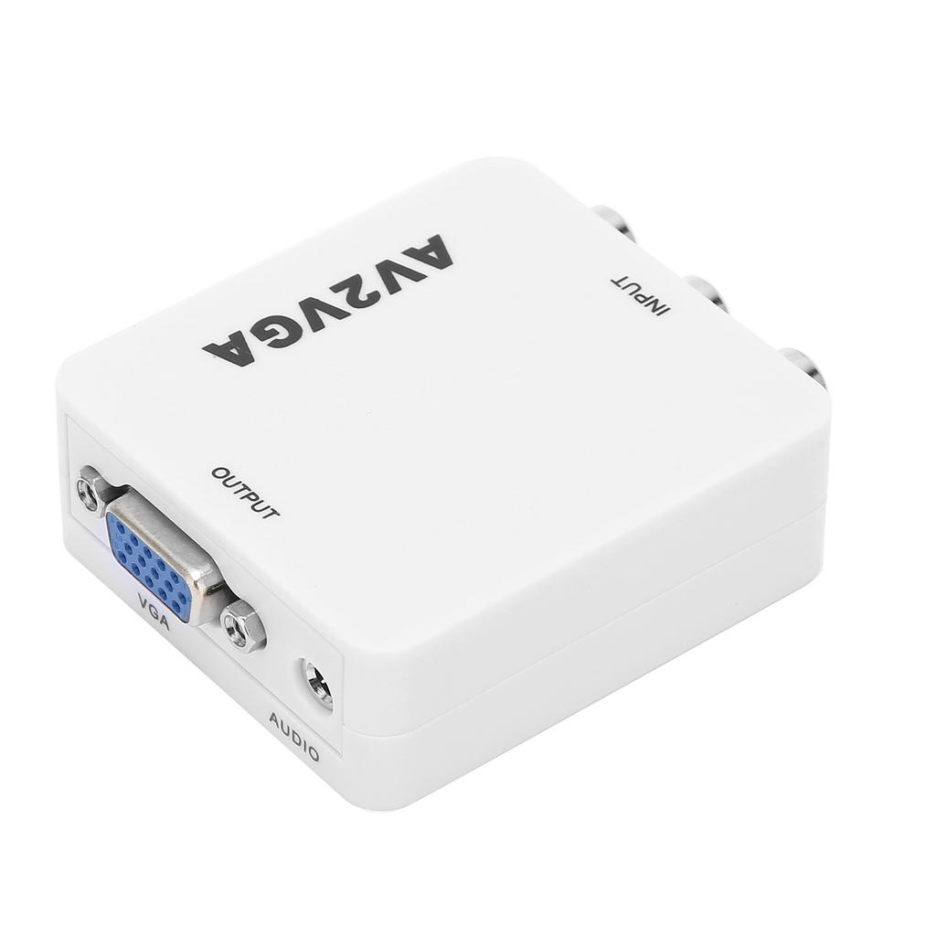 Для конвертера AV в VGA Портативный видеоконвертер 1920x1080 HD AV2VGA с USB-кабелем