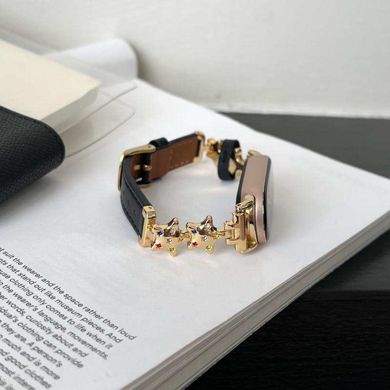 Роскошный кожаный ремешок-бабочка для Xiaomi Mi Band 9 8, ремешок для умных часов Mi Band 8 9 Pro, спортивный браслет, сменный красный ремешок для часов mi watch 4