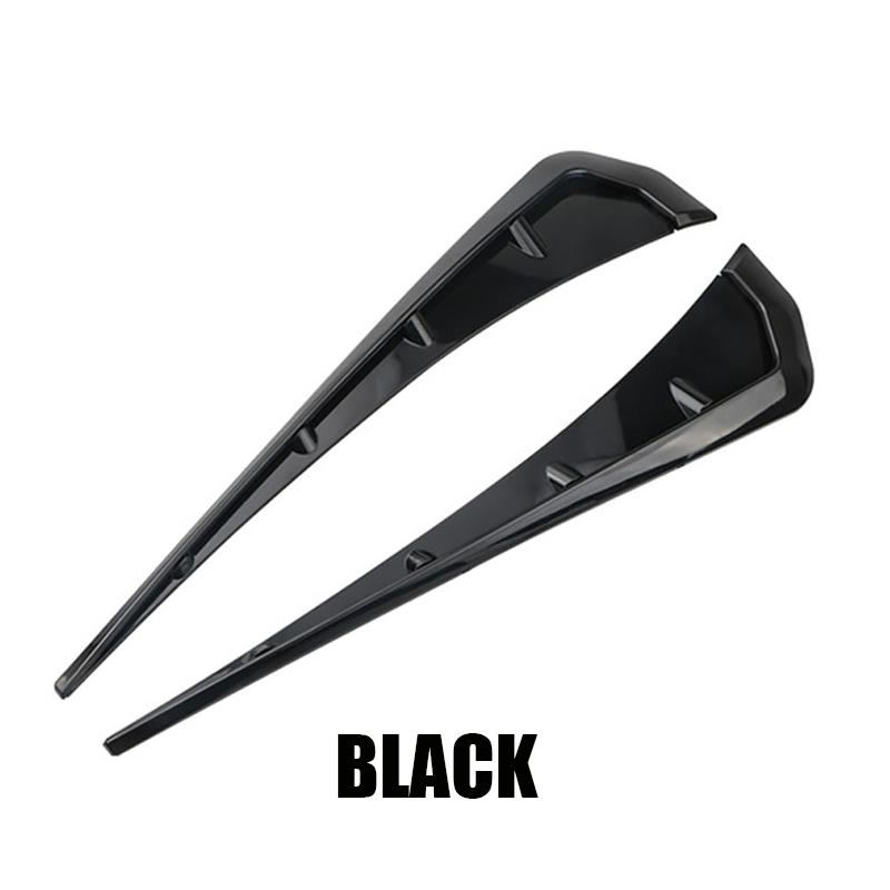 Подходит для 2016-2021 Honda Accessories Civic 10th Gen Переднее крыло Боковой воздухозаборник Карбоновый принт Черный