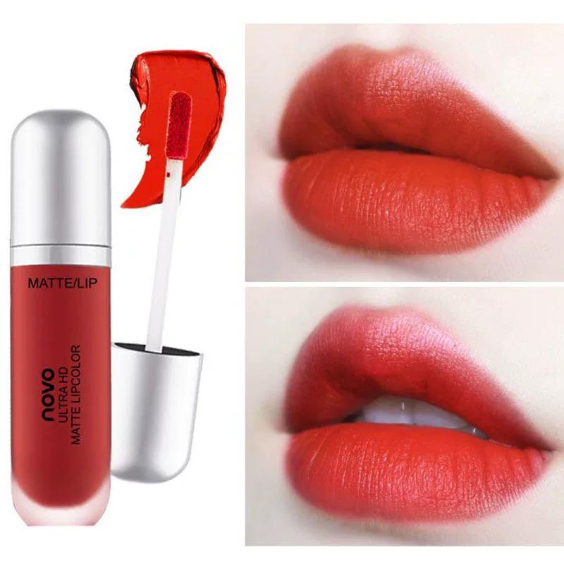 Novo Velvet Nourishing Long-Lasting Milk Tea Bean Paste Lip Mud