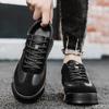 Round Toe Sole Shoes Sneakers Fashionable New Large Size Men's Sports Shoes Comfortable Breathable Lace-up Casual Shoes
