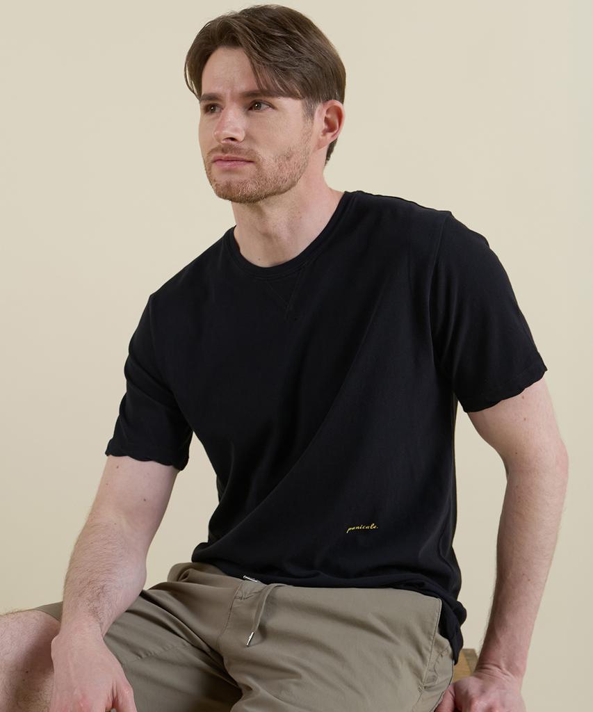 PANICALE Black Vintage Washed T-Shirt (Type B)