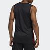 adidas Майки мужские Черные Красные С круглым вырезом Умеренные Другие DY6588