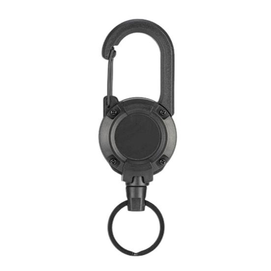 Ретрактор для нахлыстовой рыбалки, бейдж-ролик с тросом, многоцелевой, вращающийся на 360 градусов, брелок, карабин, товары для кемпинга