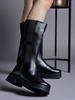 Shoetopia Женские короткие ботильоны на массивном каблуке с нескользящей подошвой, удобные модные ботильоны на щиколотку | Мягкая амортизирующая подошва | Для повседневной носки, вечеринок и зимы