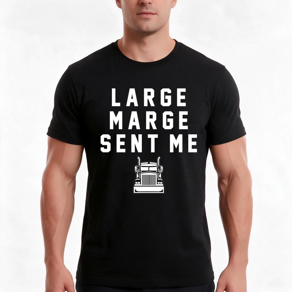 Large Marge Sent Me Tshirt Summer Casual Cotton Tee Oversized Streetwear Tops Vintage Graphic Print Loose Fit Short Sleeve