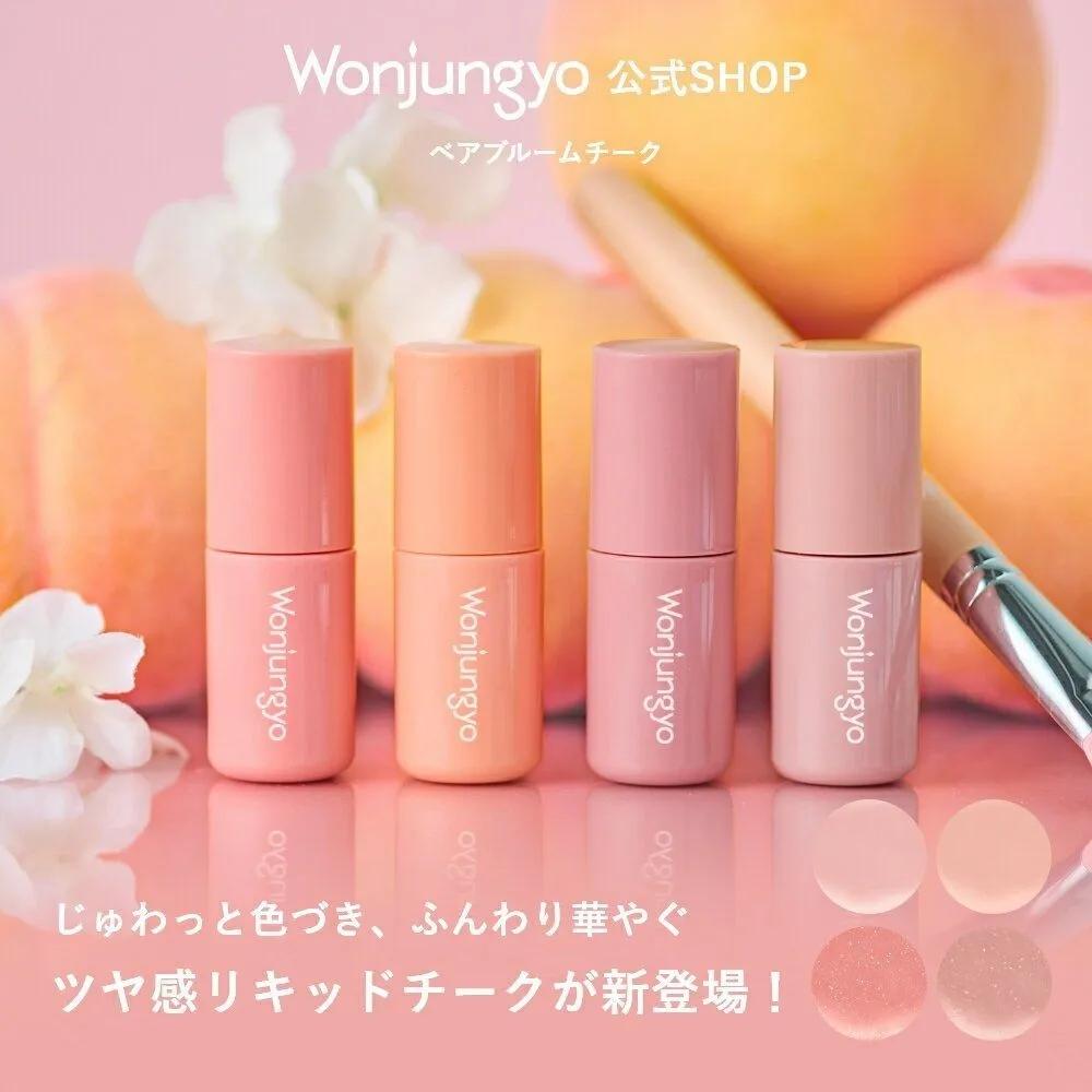 Wonjungyo Bare Volume Melting Cheek Liquid Blusher 01 Milk Peach (Soft and fluffy)