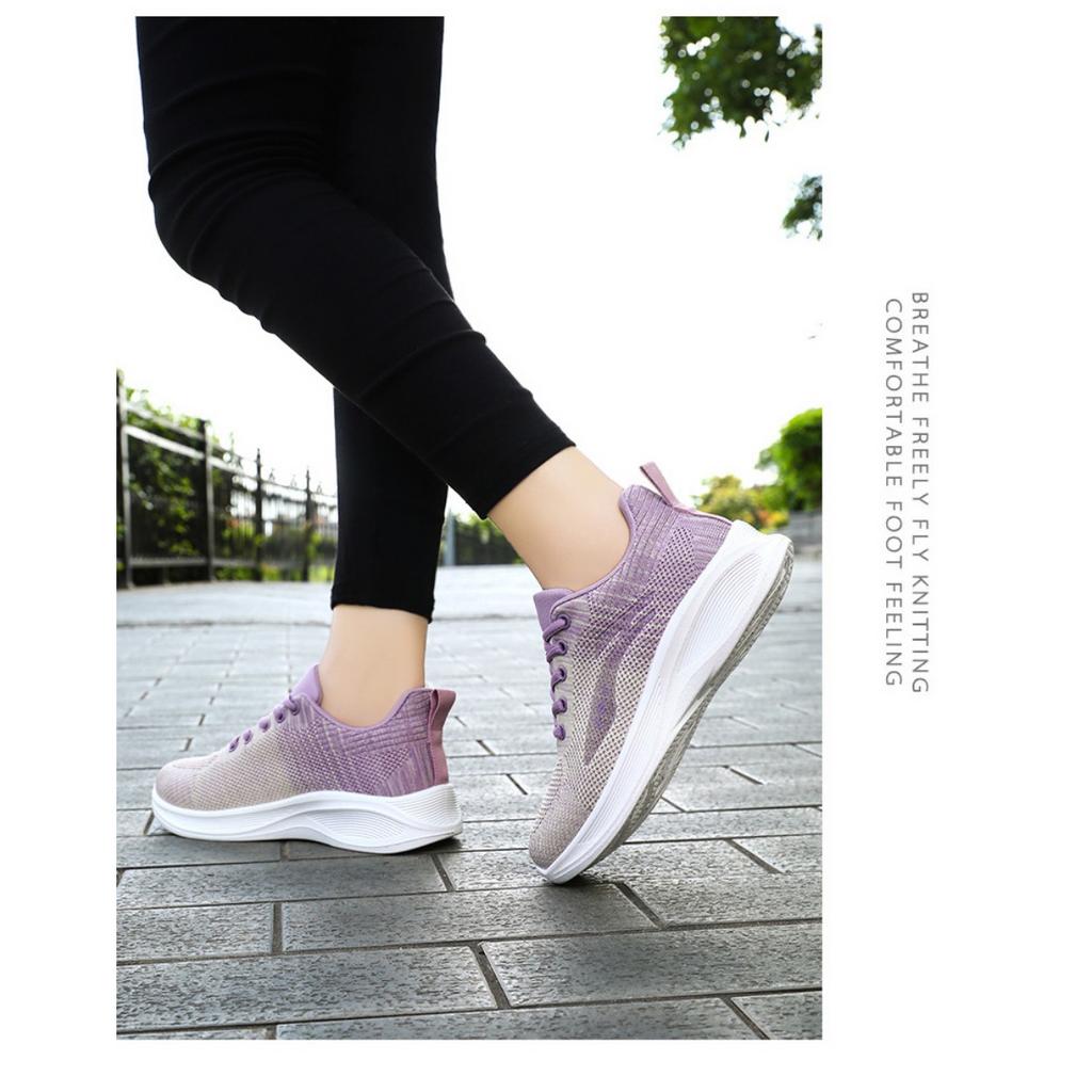 Женская обувь, весенняя новинка, дышащая универсальная повседневная обувь Flyknit, теннисные туфли, кроссовки для бега
