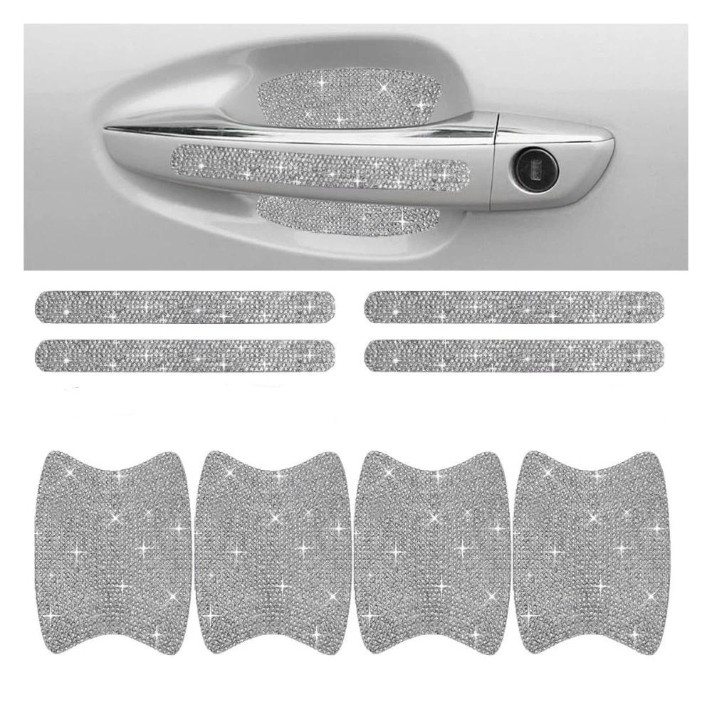 Scratch Resistant Vehicle Door Protector Bling Car Handle Decals For Auto Accessories