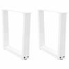 VidaXL V-shaped Coffee Table Legs, 2 Pieces, White, 60 X (42-43,3) Cm, Steel 4012633