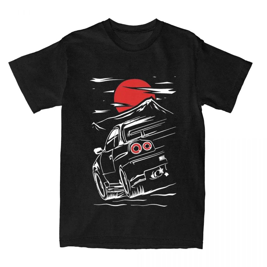 Всесезонные мужские и женские футболки Skyline GTR 34, аксессуары, футболки Jdm r33 r32, одежда, винтажные футболки