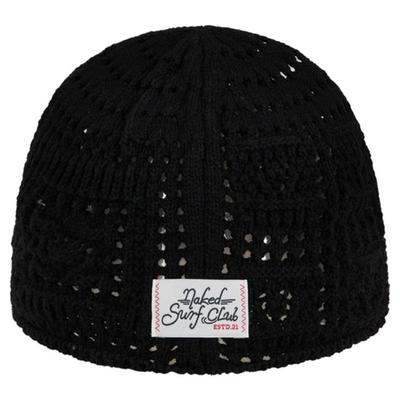 Шапка бини крючком Naked Surf Club (черный)
