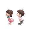 2Pcs Kiss Dolls Mini Landscape Ornaments Figurines Fairy Garden Dollhouse Decor