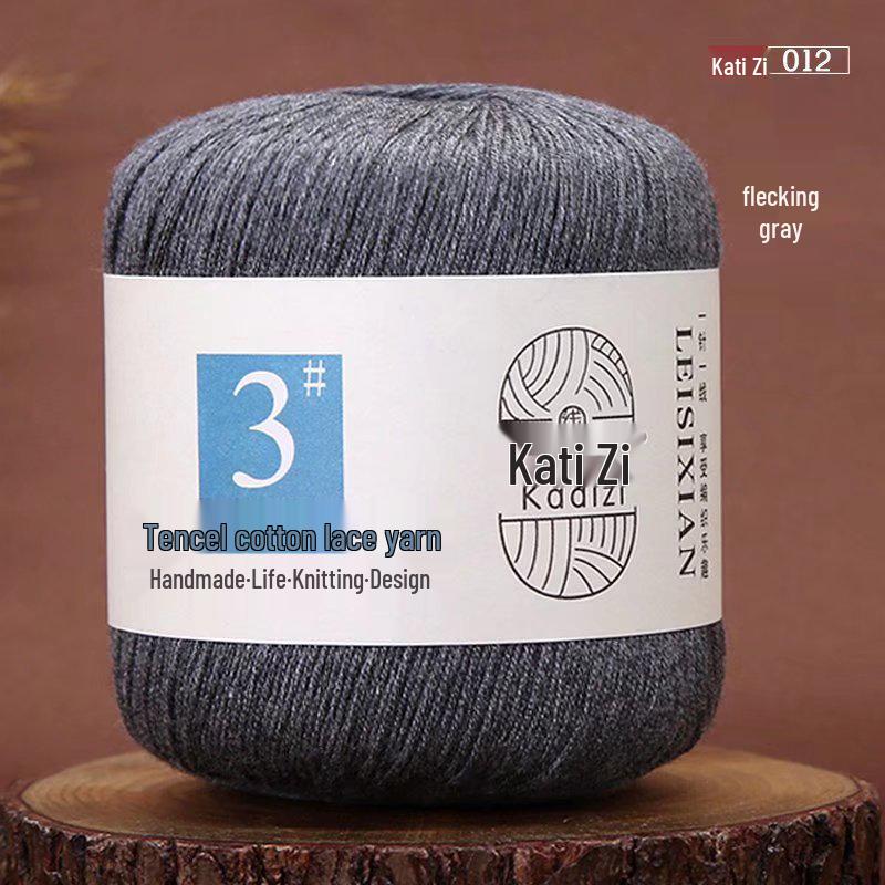 Пряжа Tencel Хлопок Кружево для Летнего Вязания Крючком и DIY - Нет. 3