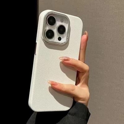 Роскошный Матовый Мягкий Кожаный Чехол-Конфетка Для Телефона iPhone 15 14 Plus 13 12 11 Pro Max Защита Камеры Ударопрочный Силиконовый Чехол