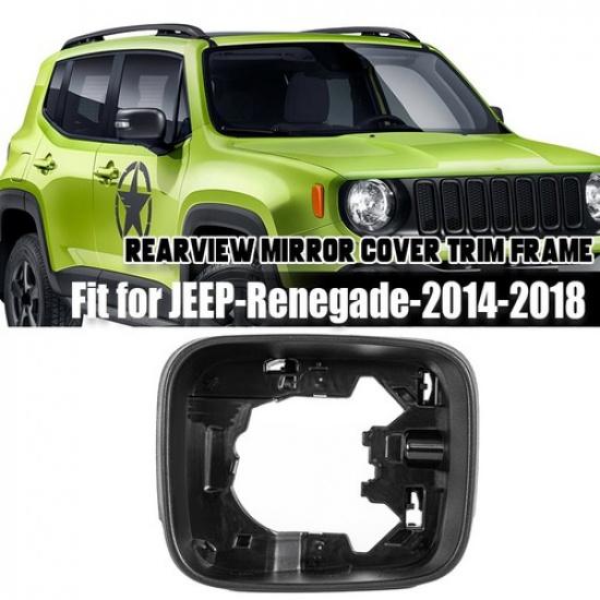 Passenger Right Rearview Exterior Mirror Frame Cover For Jeep Renegade 2016-2021