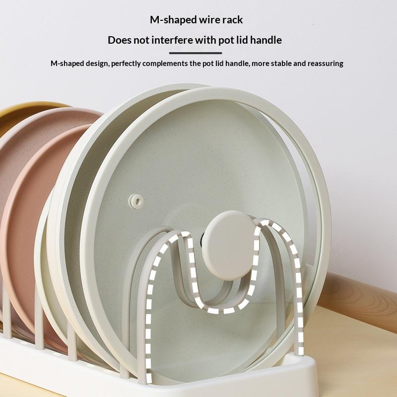 Adjustable Plate and Tableware Holder Multi Functional Storage Rack for Compact Kitchens