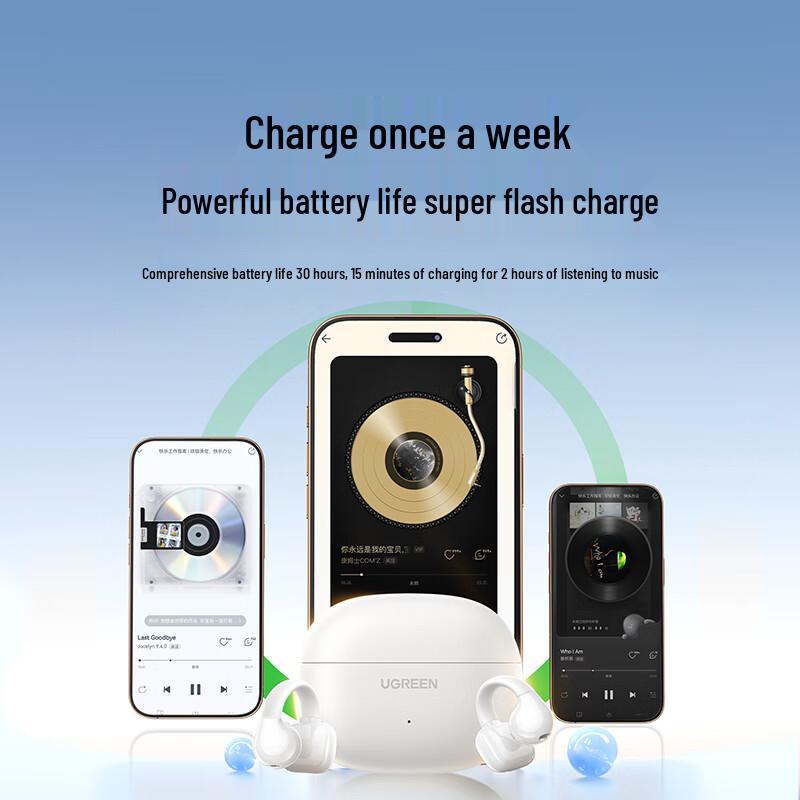 Ugreen Беспроводные наушники HiTune S3 с открытым дизайном и костной проводимостью