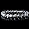 64-faceted Crystal Bracelet, 10mm, Power Stone, Natural Stone, April Birthstone, Women's, Men's, Prayer Beads, Accessories, Inner Diameter: Approx.