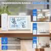 Baldr Wireless Weather Station Digital DCF Wall Table Atomic Alarm Clock Hygrometer Thermometer Frost Alert Forecast Sensor -40C