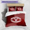 Manchester United FC Printed 3PCS Bedding Set Breathable Duvet Cover with Pillowcases Decorative Bed Linen for Bedroom Home